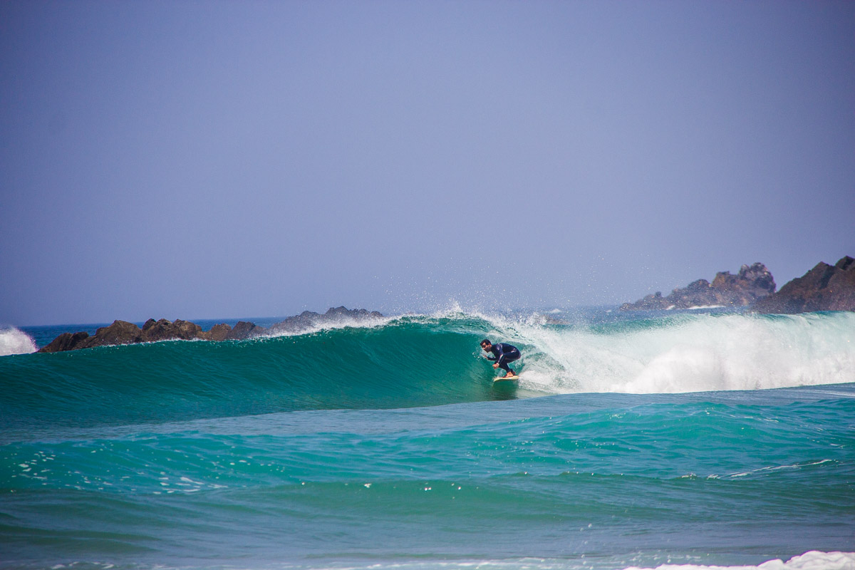 un paraíso para surfear