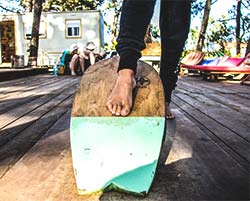 indo board wavy surf camp